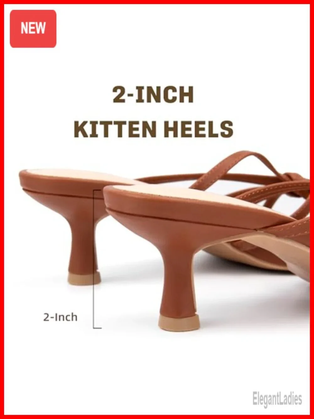 Strappy Kitten Heels Knotted Open Round Toe Slip On Mule Heeled Sandals